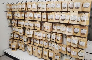 Huge selection of tea and herbal drink mixes.