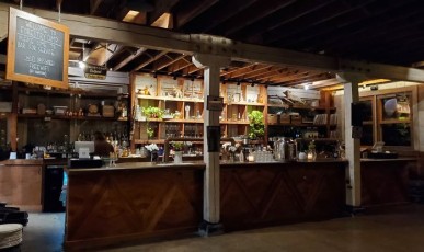 Downstairs bar at Forestry Camp.