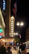 Just off Market Square, the iconic official state theater, the Tennessee
