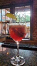 Mountains or Malibu cocktail: silver rum, watermelon juice, fresh mint, and lime. Light and refreshing! PREVIOUS MEAL