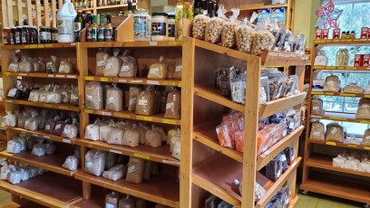 Dried fruit, bulk grains, seeds, and more!