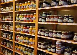So many kinds of preserves.