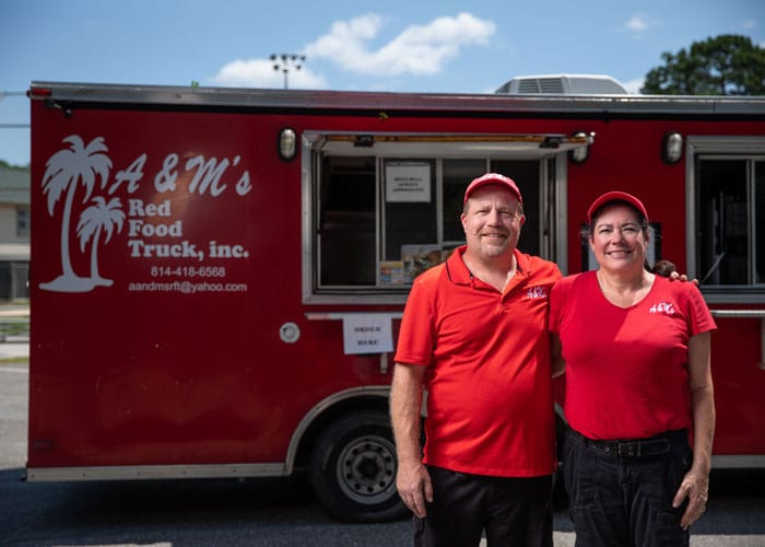 A & M’s Red Food Truck
