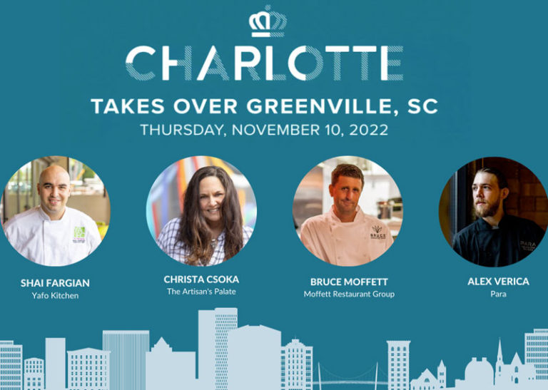 Savor Charlotte, NC in Greenville, SC – Nov 10th