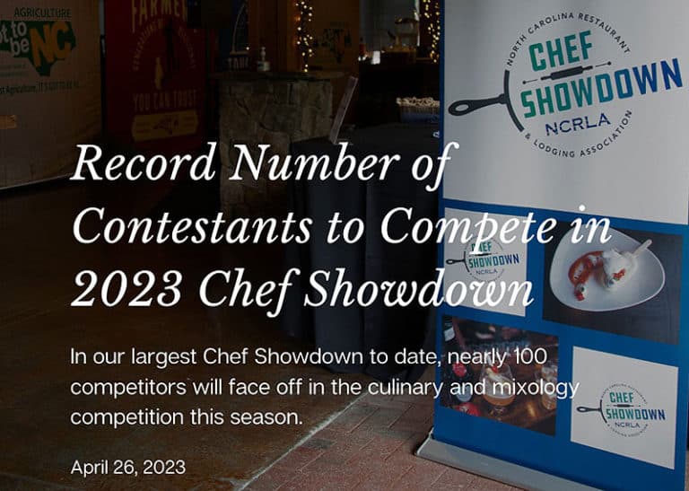Culinary and Mixology Competitors Announced – 2023 NCRLA Chef Showdown
