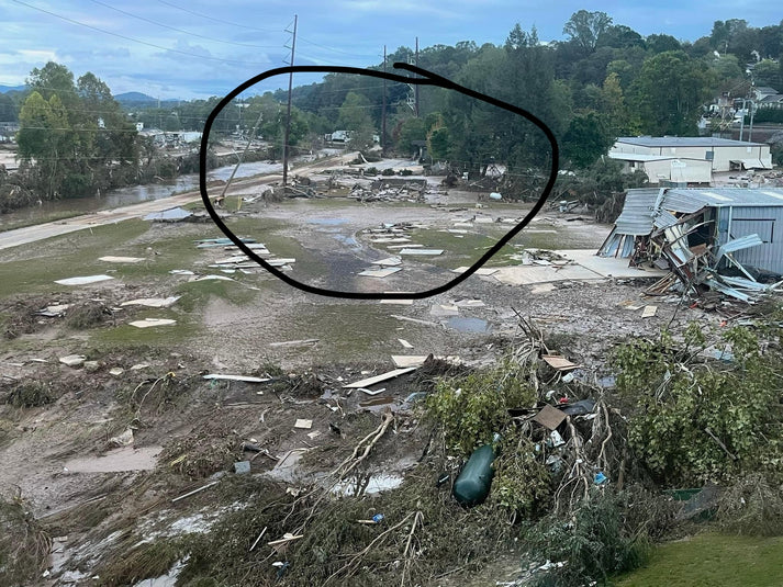 Asheville Tea Company destroyed by Hurricane Helene