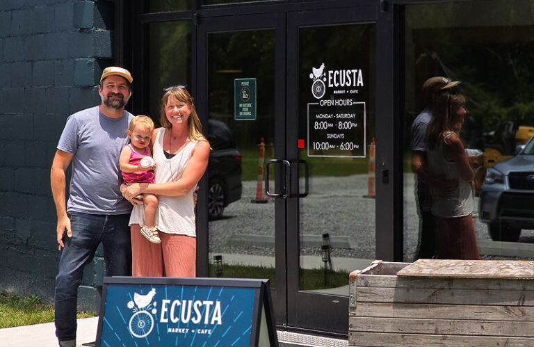 Robert and Emily Gunn with youngest daughter