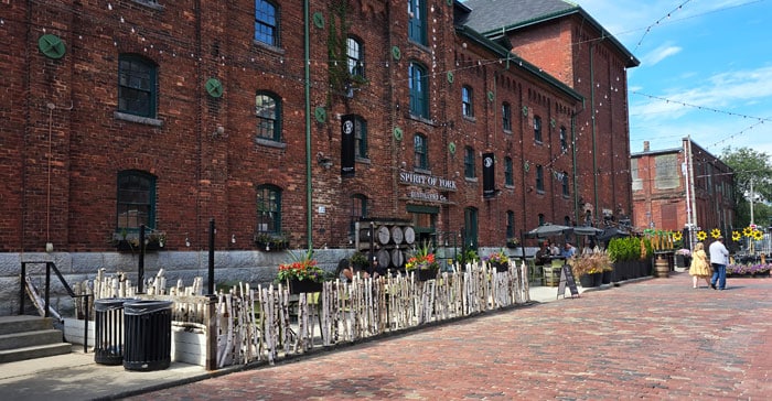 Spirit of York Distillery in Distillery Historic District Toronto Ontario