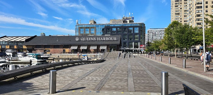 Queens Harbour restaurant at the Toronto, Ontario Waterfront